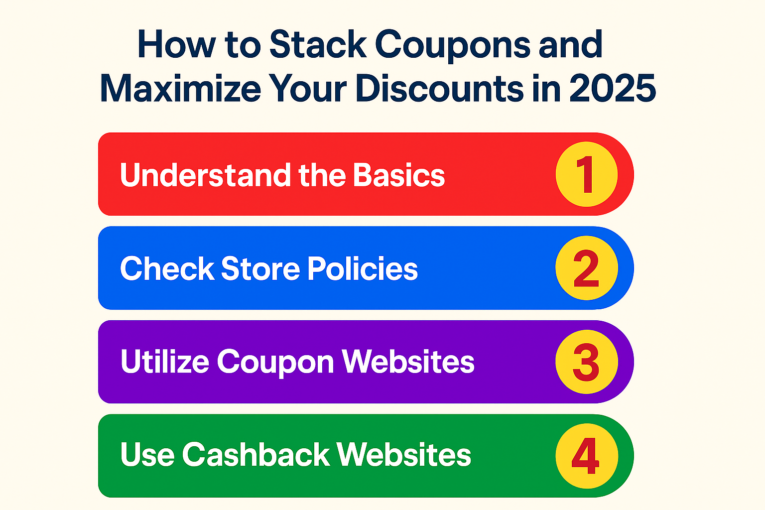 How to Stack Coupons and Maximize Your Discounts in 2025